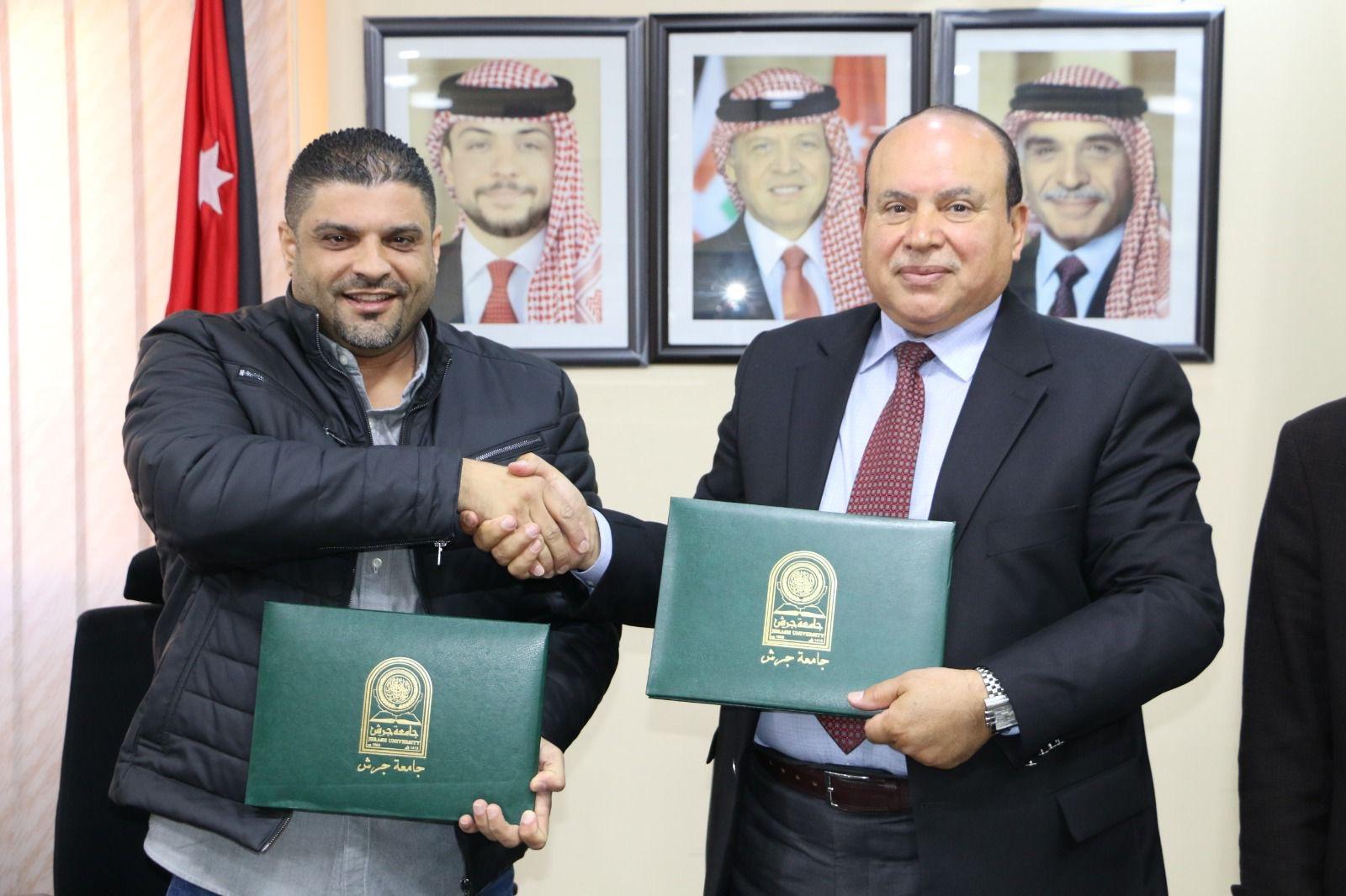 جامعة جرش توقّع اتفاقية تدريب مع شركة مزارع تلال الراما للتمور