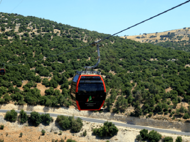تلفريك عجلون يتوقف عن استقبال الزوار