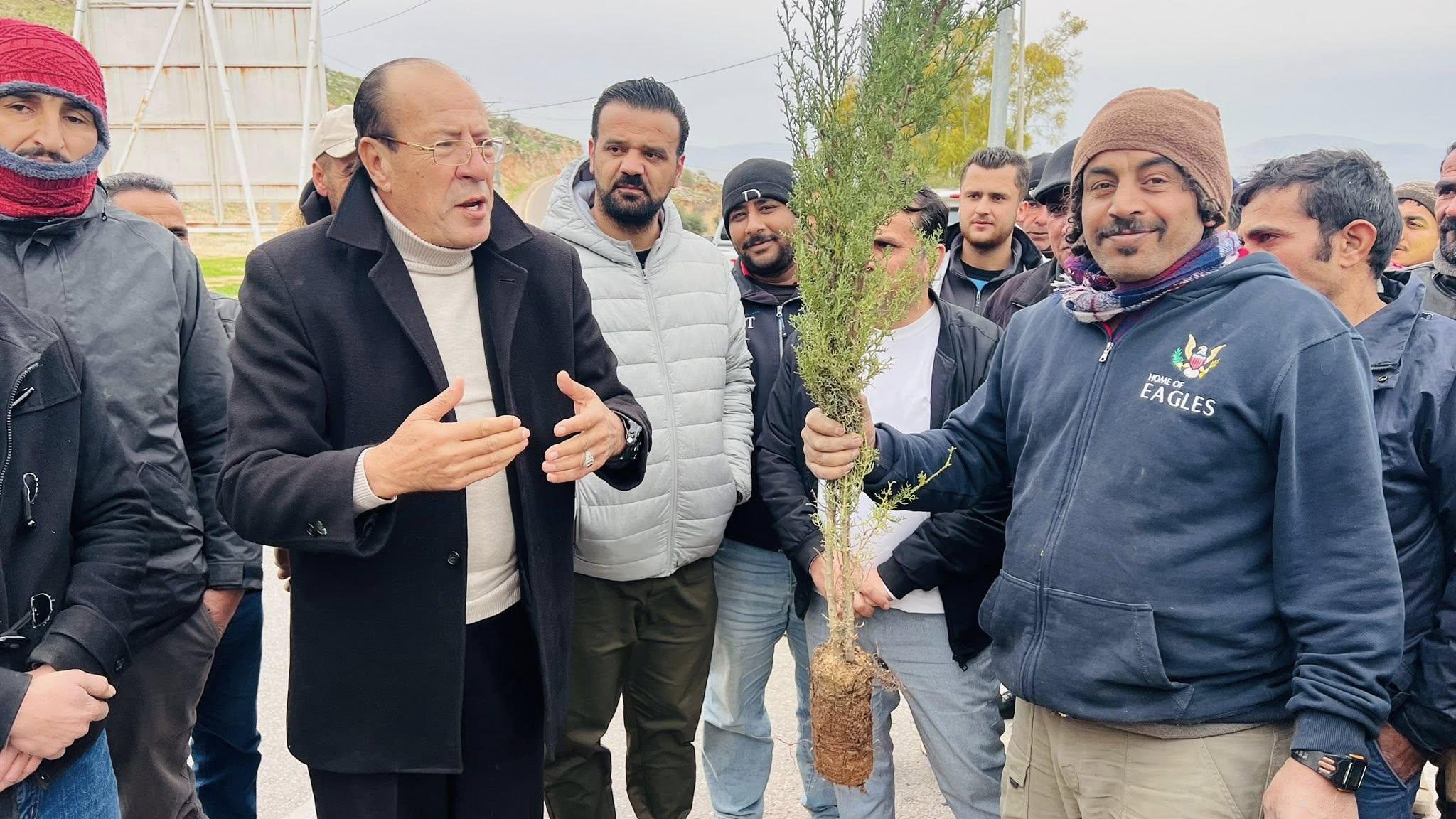 بلدية كفرنجة الجديدة تُنفّذ حملة زراعة أشجار حرجية ضمن الحملة الوطنية للتشجير 2026