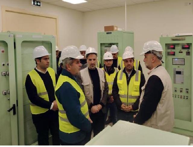 وزير الطاقة يتفقد محطة تحويل جرش الصناعية
