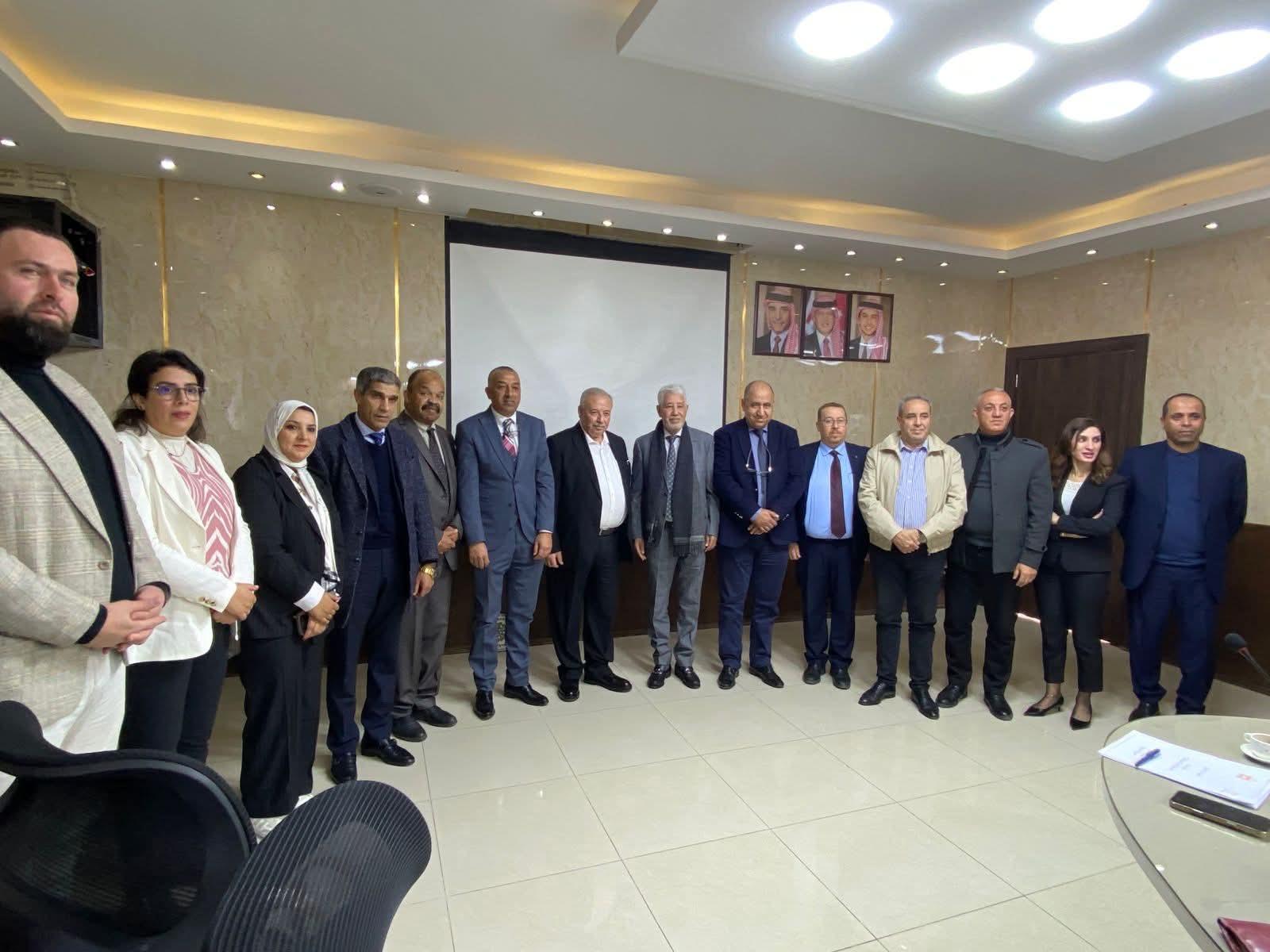 جوينات يستقبل وفد من جهة فاس–مكناس المغربية في دار بلدية مادبا الكبرى