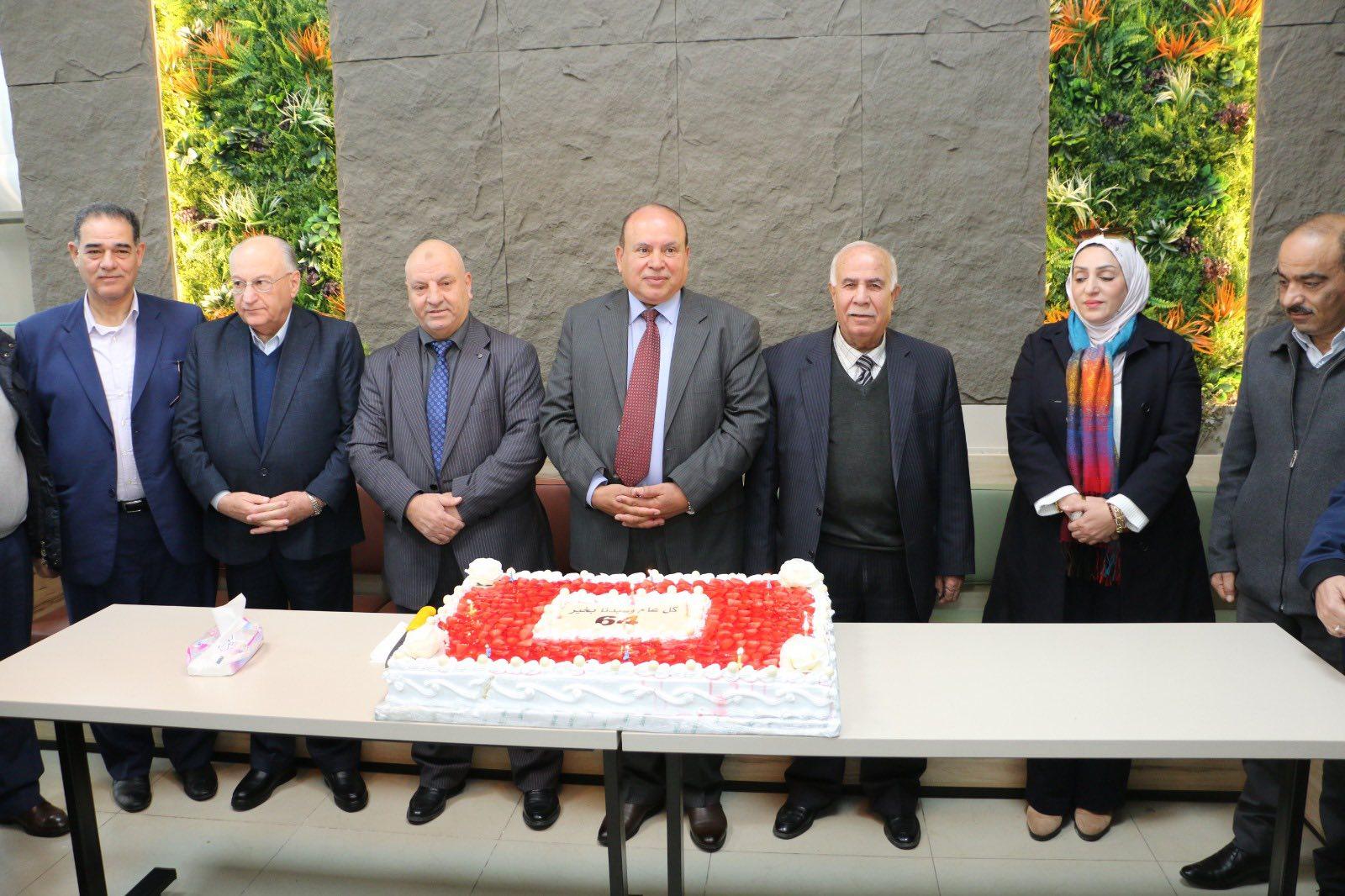 جامعة جرش تحتفل بعيد ميلاد جلالة الملك عبدالله الثاني الرابع والستين