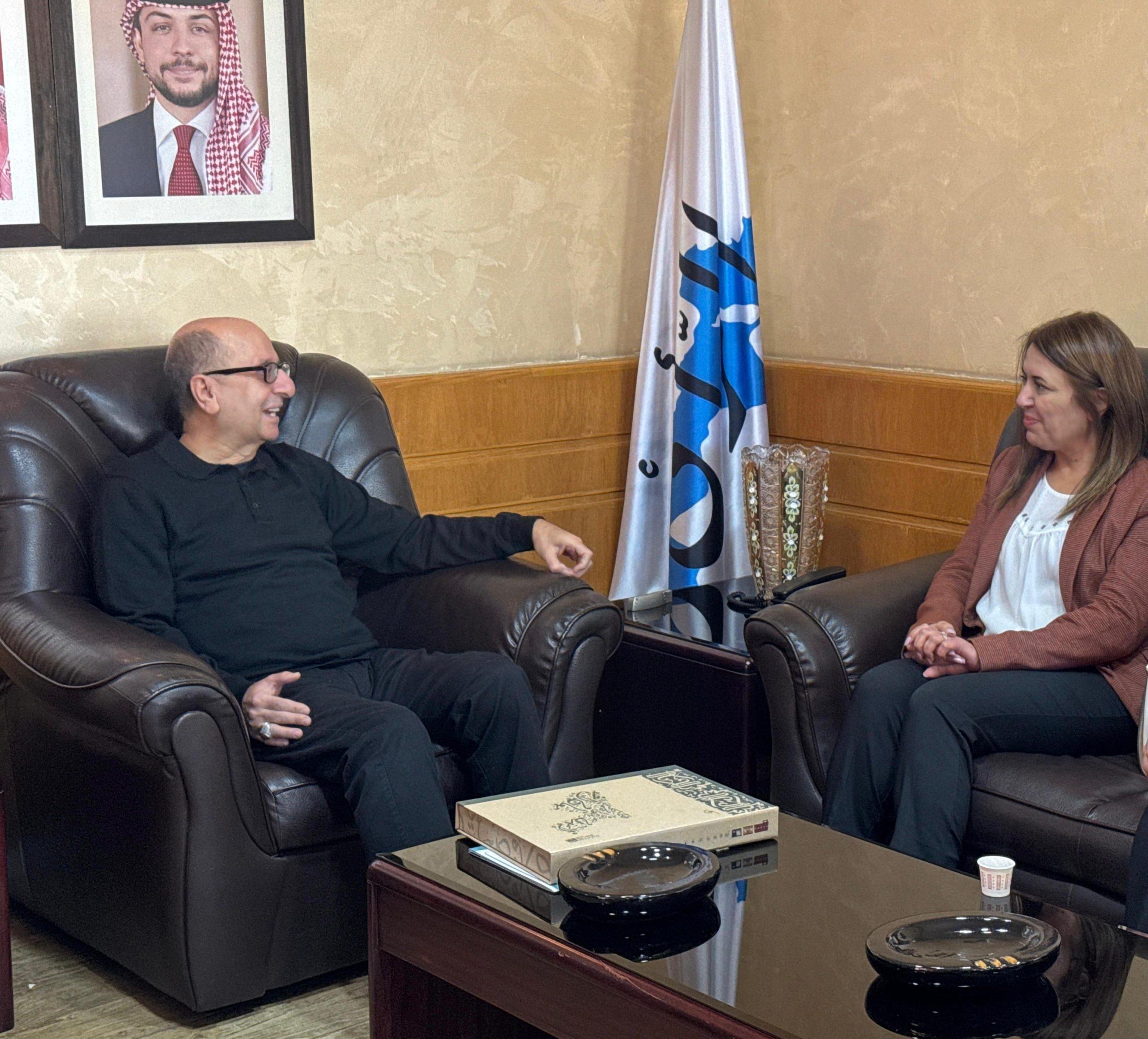 رئيس مجلس إدارة “الرأي” المعايطة يستقبل المديرة التنفيذية لمركز زها الثقافي