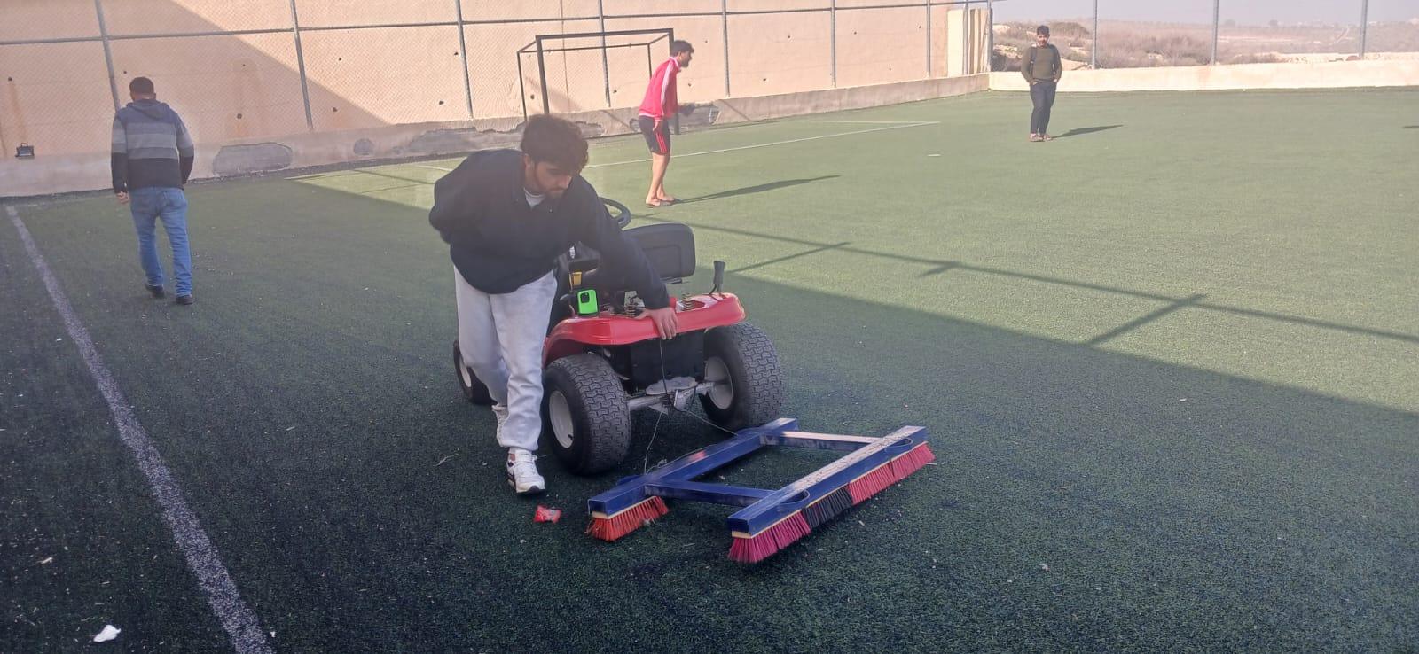 مركز شباب كفرخل ينفذ حملة نظافة شاملة استعداداً لشهر رمضان