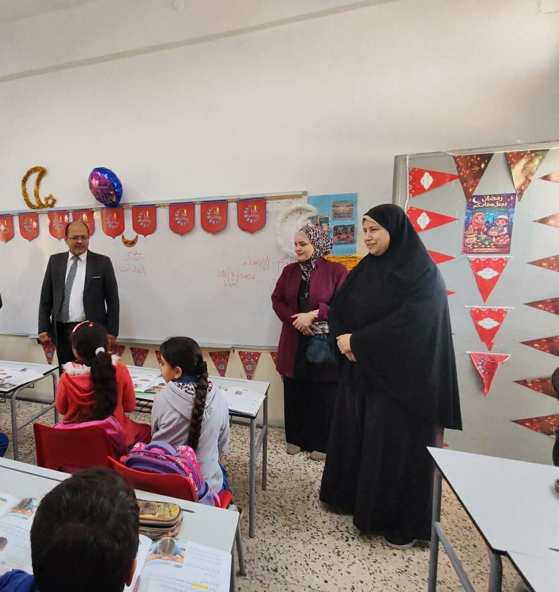 أبو الفول في زيارة تفقدية لمدرسة أمينة الغفارية الثانية المختلطة