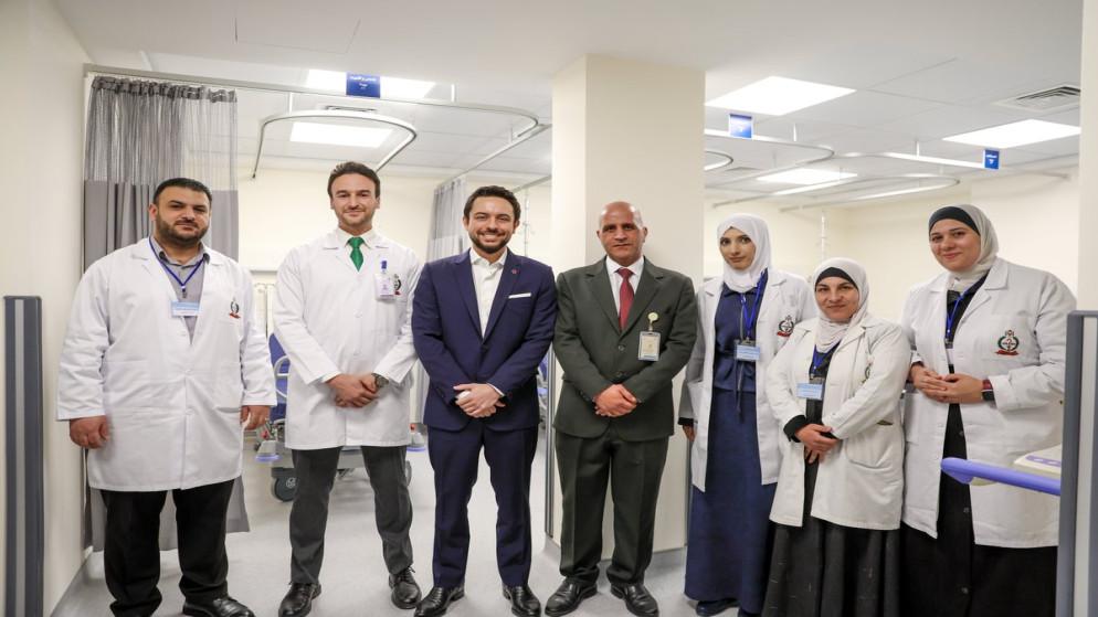 ولي العهد يفتتح مشروع إعادة تأهيل وتطوير مركز صحي جرش الشامل