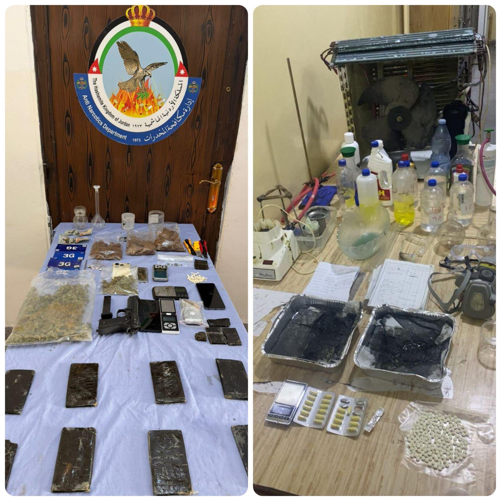 مكافحة المخدرات تنفذ حملات أمنية واسعة ومداهمات لتجّار ومهربين ومروجين