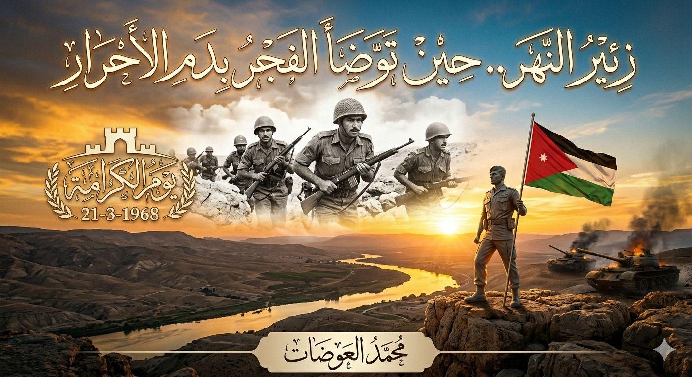 العوضات يكتب: زئير النهر.. حين توضأ الفجر بدم الأحرار