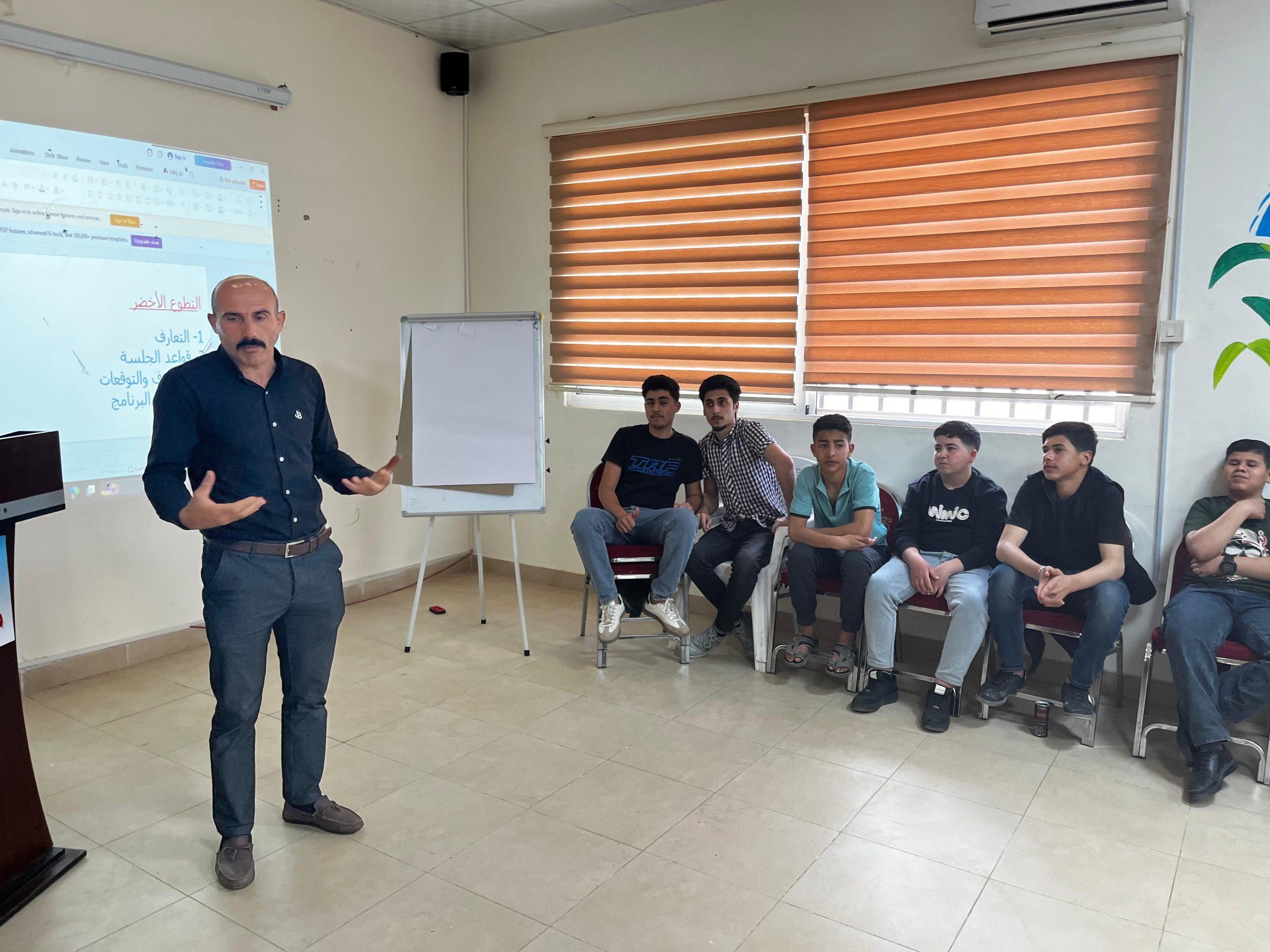 انطلاق الفعاليات التدريبية لبرنامج التطوع الأخضر في مركز شباب برما