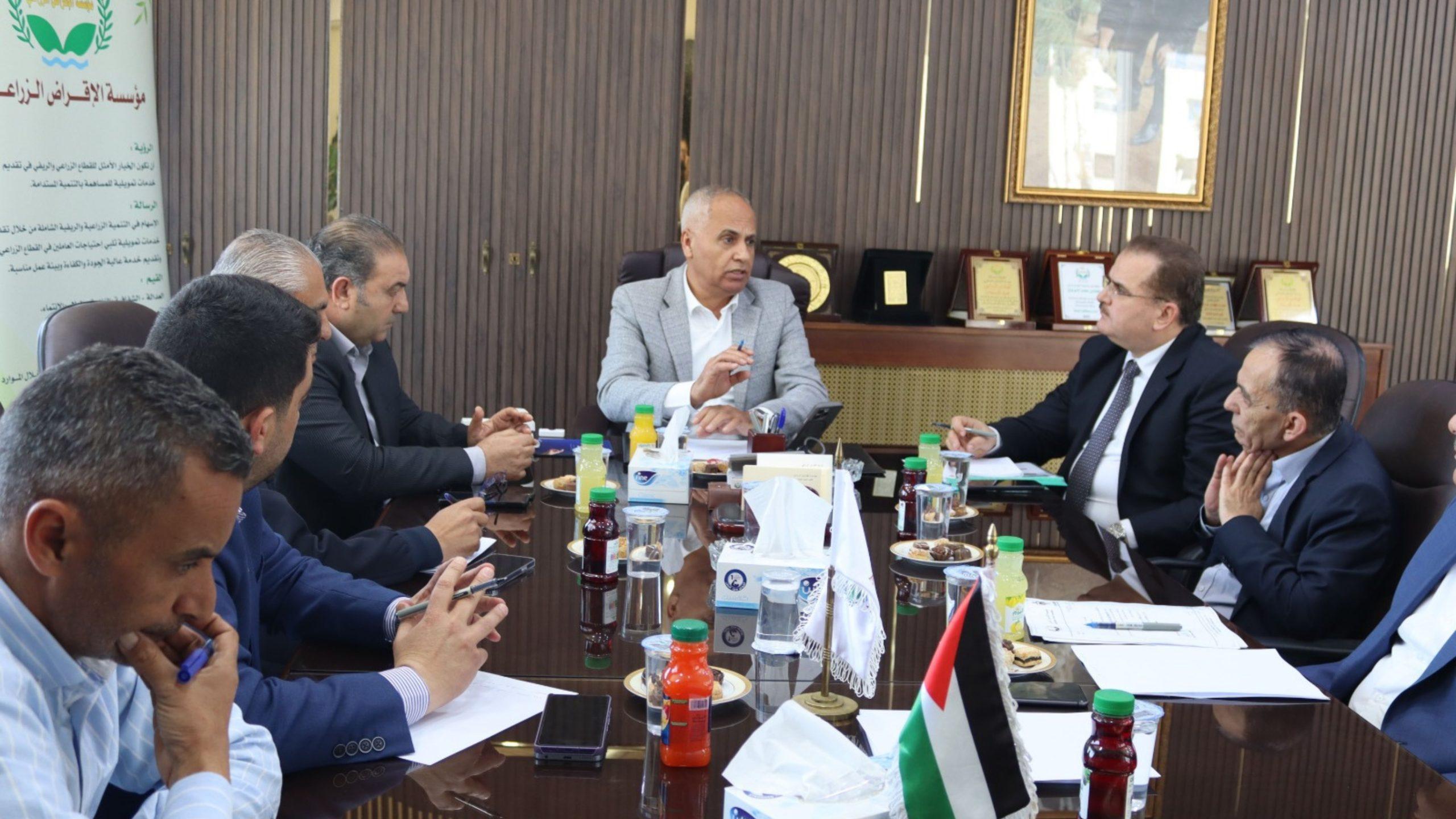 الإقراض الزراعي تعقد اجتماع اللجنة الفنية لمشروع تمويل التقنيات الزراعة الموفرة للمياه