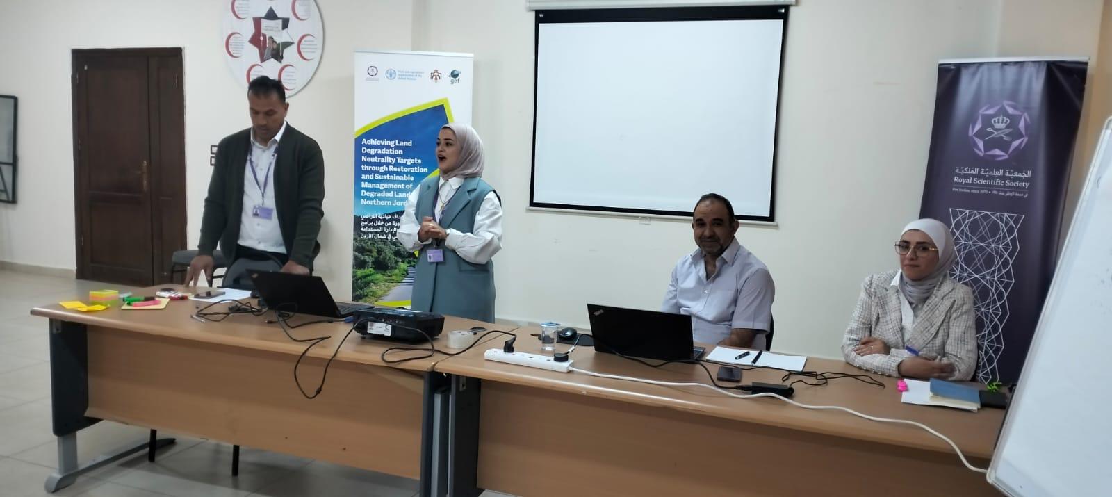 الجمعية العلمية الملكية تعقد لقاءً تشاورياً في عجلون لتحليل أصحاب العلاقة وتقييم أثر أنشطة مشروع حيادية تدهور الأراضي